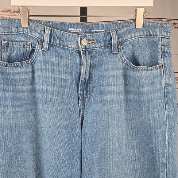 Old Navy Baggy Wide Leg Jean Blue Size 12 - Picture 4 of 7